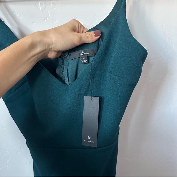 NWT LULUS | Forest Green Infinite Glory Maxi Dress - Picture 6 of 9